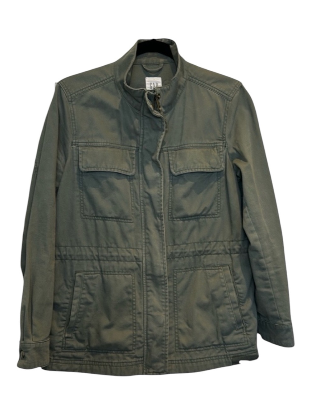 Gap Utility 100% Cotton Jacket Military Green Women size S